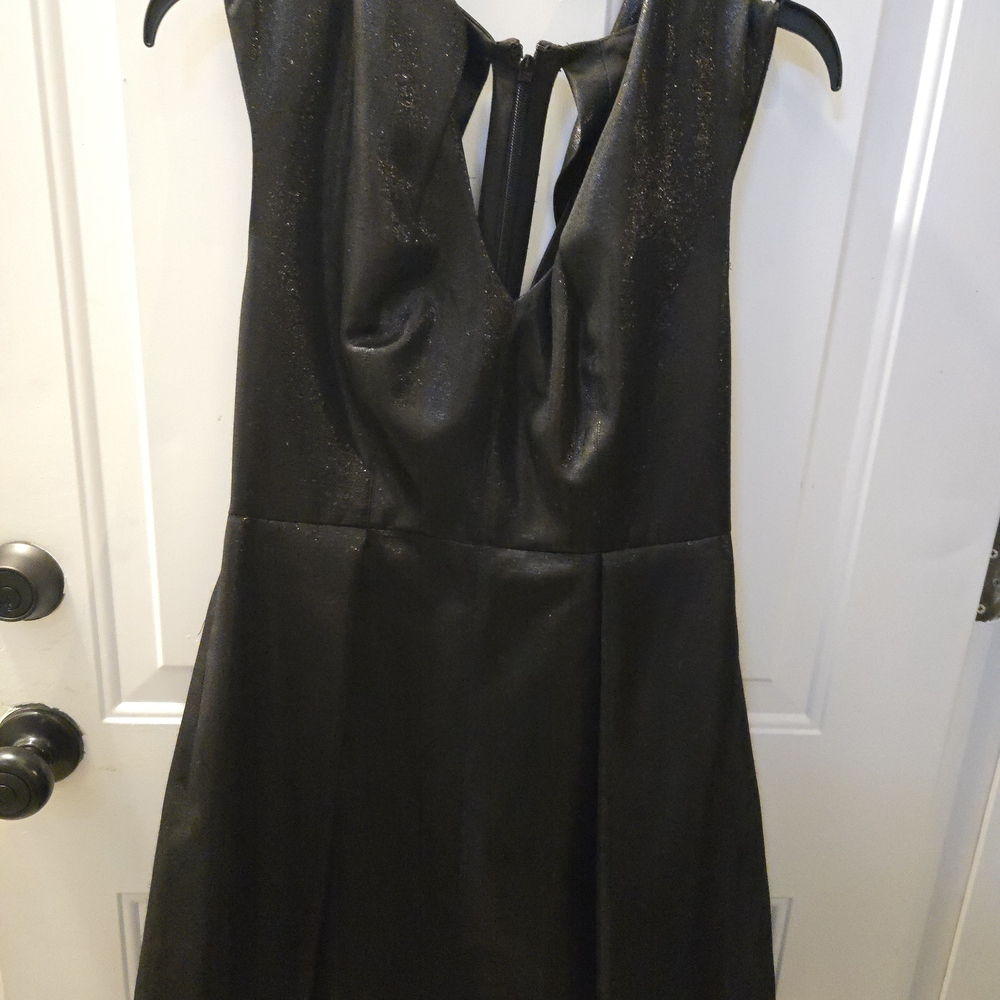 Halston Heritage Black Backless Dress